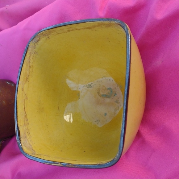 Glazed Pottery and Antique Copper Mug - Picture 4 of 5